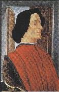 Sandro Botticelli Portrait of Giuliano de'Medici (mk36) oil on canvas